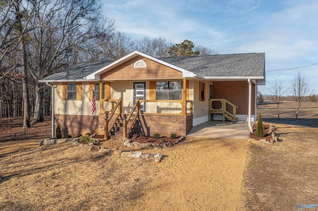 615 County Road 40, Centre, AL 35960 - view of front of property with covered porch and roof with shingles