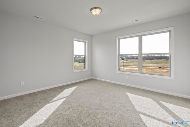 view of carpeted empty room