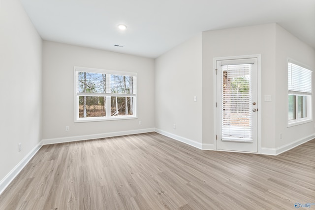 6228 Pisgah Dr NW, Huntsville, AL 35810 - unfurnished room with light wood-type flooring, plenty of natural light, and baseboards