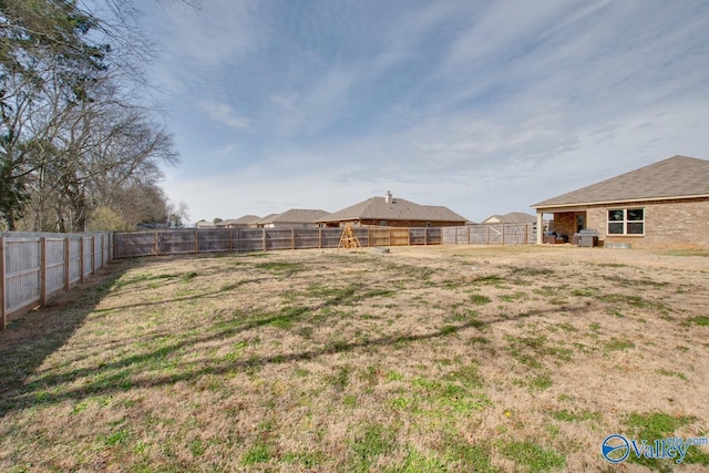 178 Meadow Ridge Dr, Hazel Green, AL 35750 - view of yard with a fenced backyard