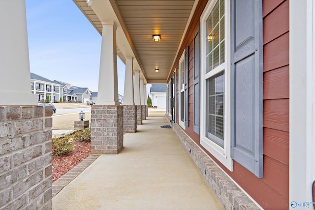 view of patio / terrace featuring covered porch