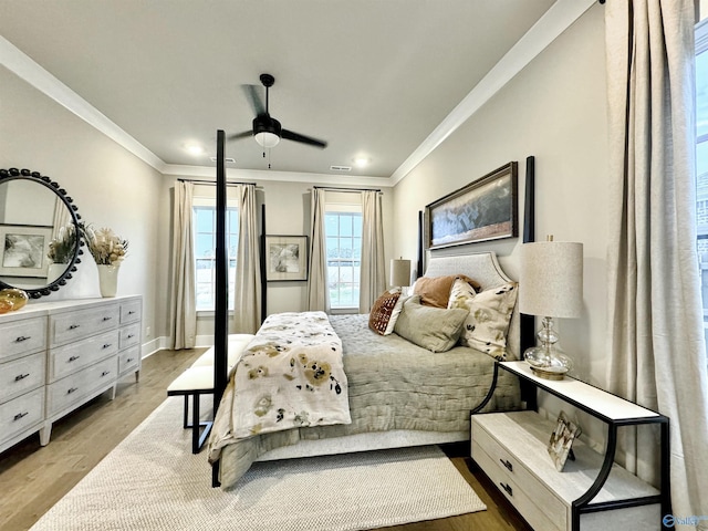 105 Kite Cir, Madison, AL 35756 - bedroom featuring ornamental molding, wood finished floors, recessed lighting, and baseboards