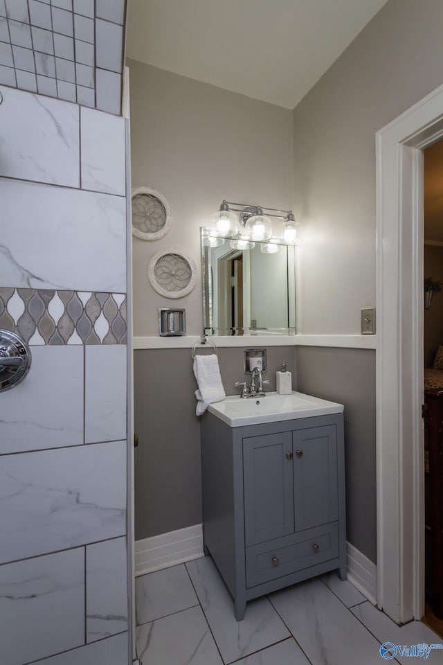 bathroom featuring vanity