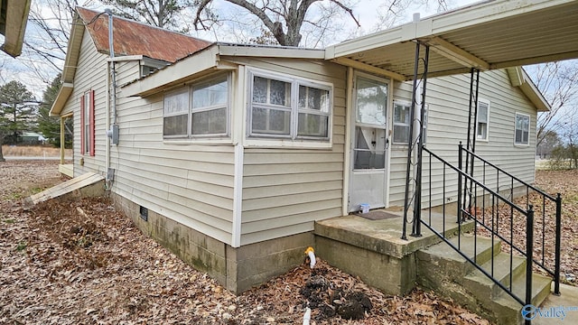 view of property exterior