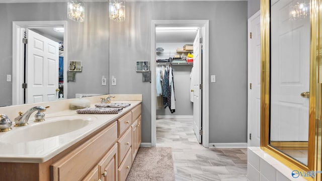 bathroom with vanity