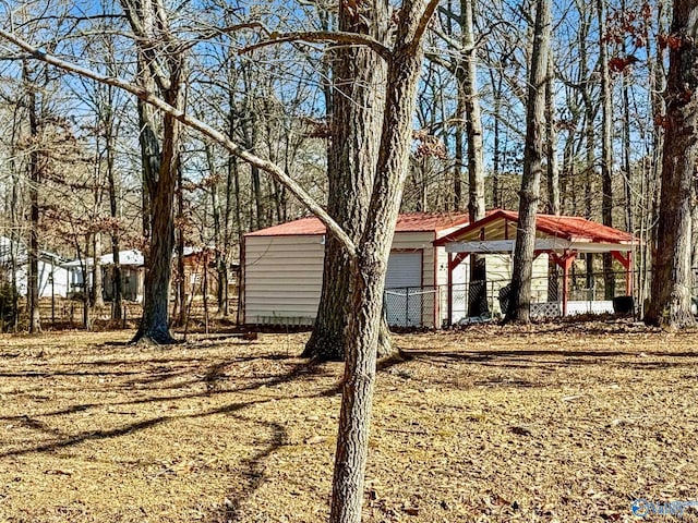 view of yard featuring a gazebo