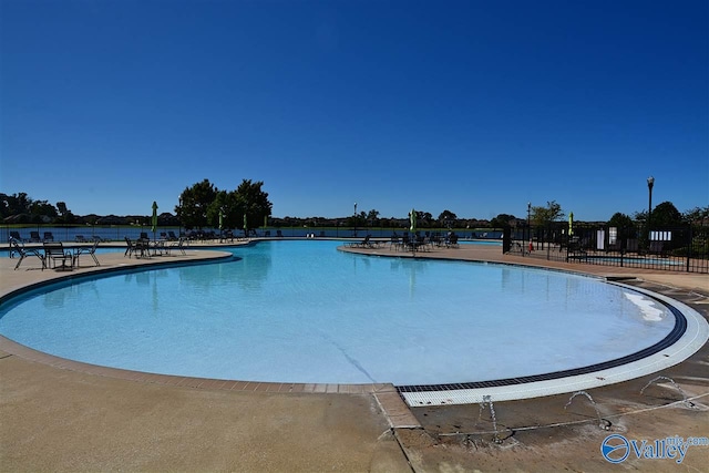 view of pool with a patio