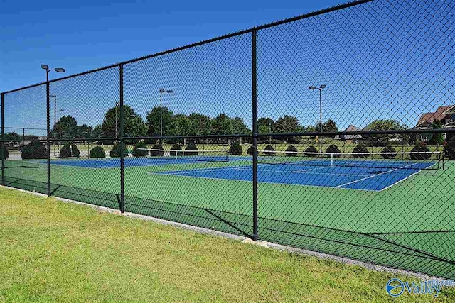 view of tennis court