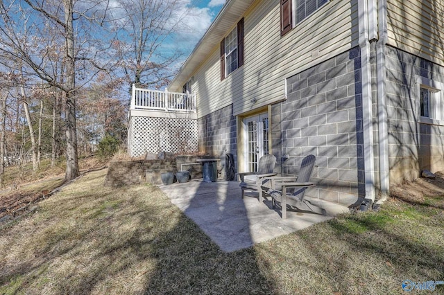 exterior space featuring a patio