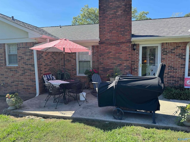 view of patio / terrace featuring area for grilling