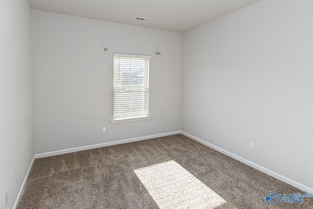 view of carpeted empty room