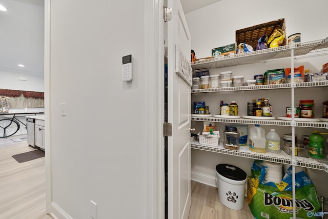 view of pantry