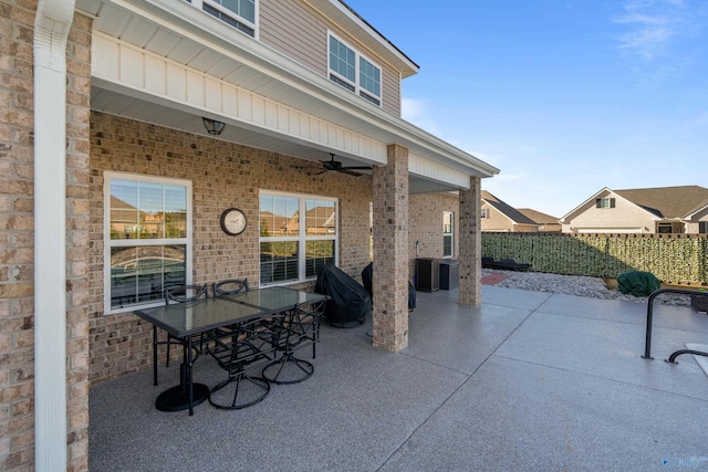 view of patio / terrace featuring area for grilling