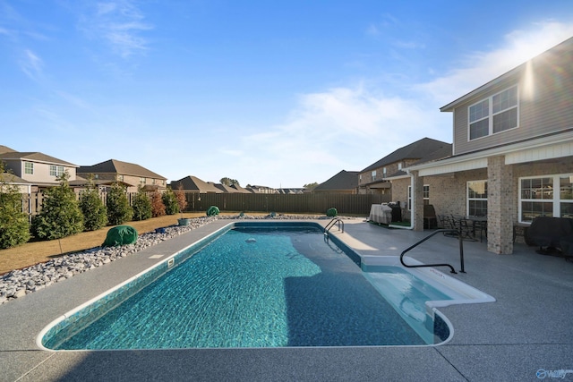 view of pool with a patio