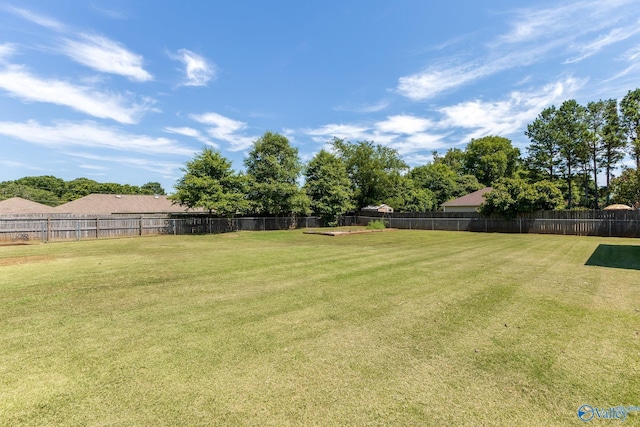 138 Singletree Dr, Hazel Green, AL 35750 - view of yard featuring a fenced backyard