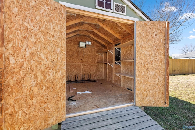 storage area with visible vents