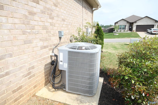 details with central AC unit