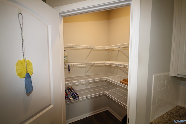 view of pantry