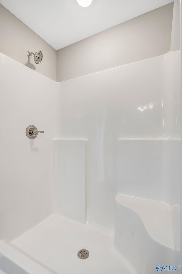 full bathroom with walk in shower