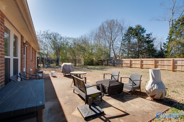 view of patio / terrace with grilling area