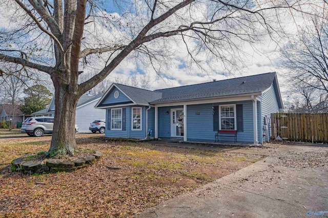 view of ranch-style home