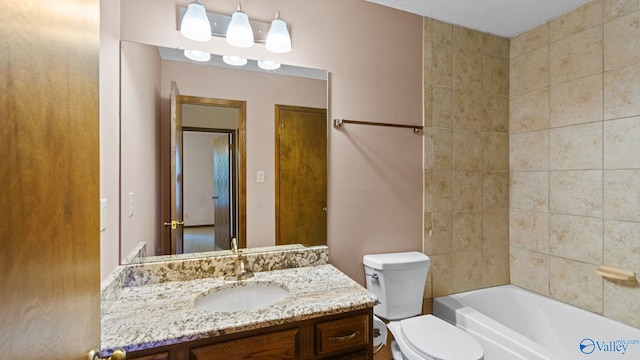 2302 Auburn Dr, Decatur, AL 35603 - full bathroom with toilet and vanity