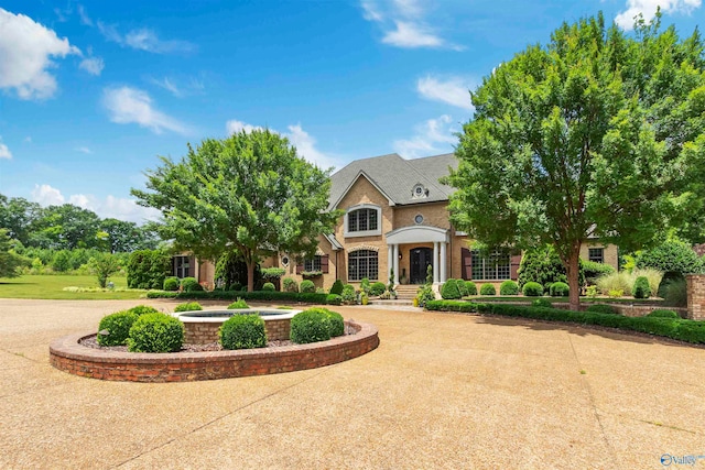 view of front facade with a hot tub