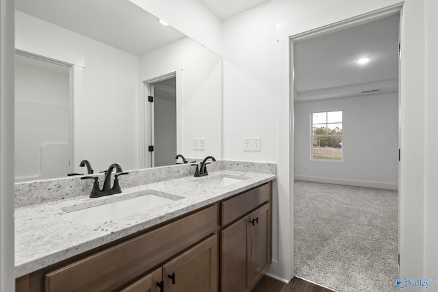 bathroom featuring vanity