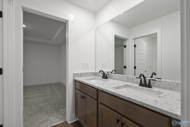 bathroom with vanity