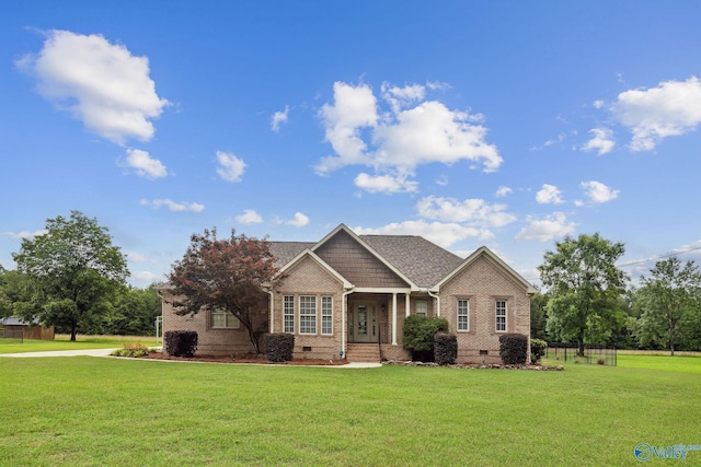2801 Mountain View Dr, Southside, AL 35907 - craftsman inspired home with crawl space, brick siding, and a front yard