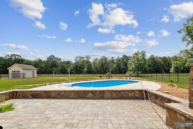 2801 Mountain View Dr, Southside, AL 35907 - view of pool featuring view of scattered trees and a patio
