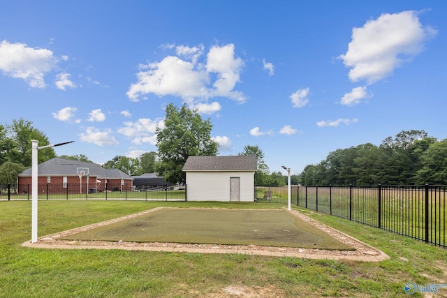 2801 Mountain View Dr, Southside, AL 35907 - view of yard with driveway and a storage shed