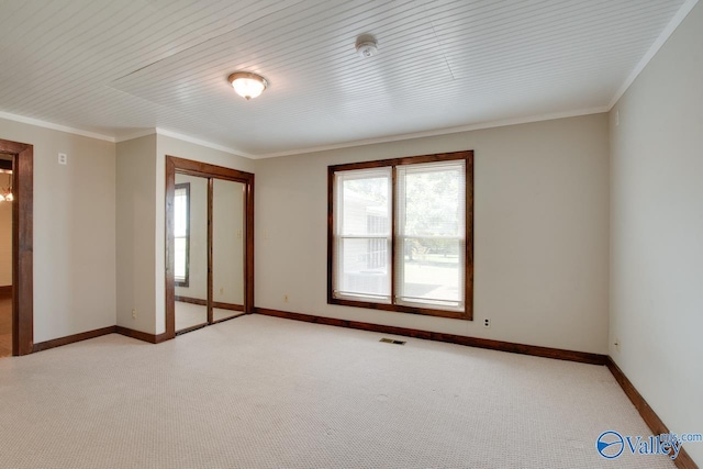 482 Mount Zion Rd, Madison, AL 35757 - unfurnished room featuring light colored carpet, plenty of natural light, ornamental molding, and a smoke detector