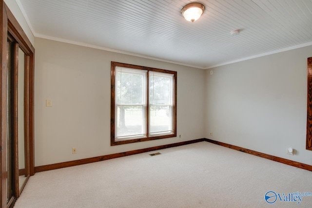 482 Mount Zion Rd, Madison, AL 35757 - unfurnished room featuring light colored carpet, crown molding, and a smoke detector