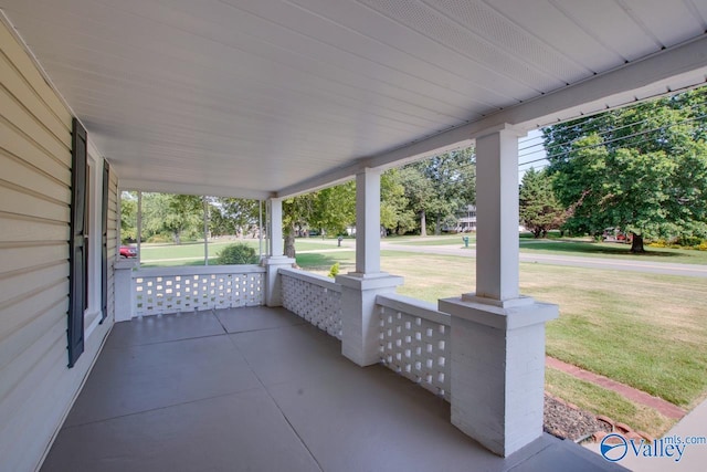 view of patio / terrace featuring a porch