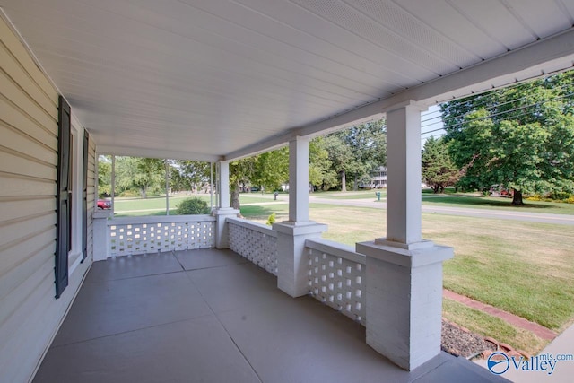 482 Mount Zion Rd, Madison, AL 35757 - porch featuring a yard