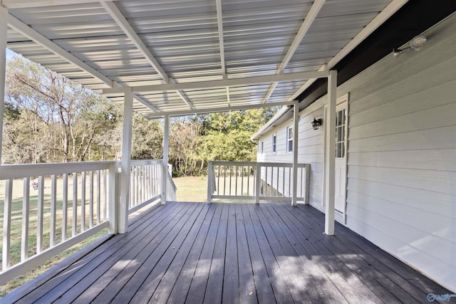 view of deck