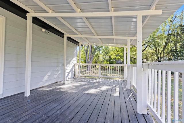 view of wooden terrace