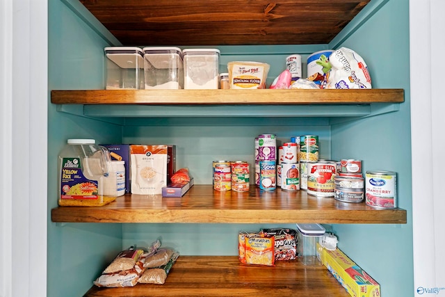 view of pantry