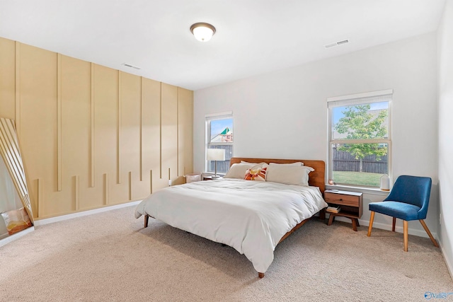 bedroom featuring carpet flooring