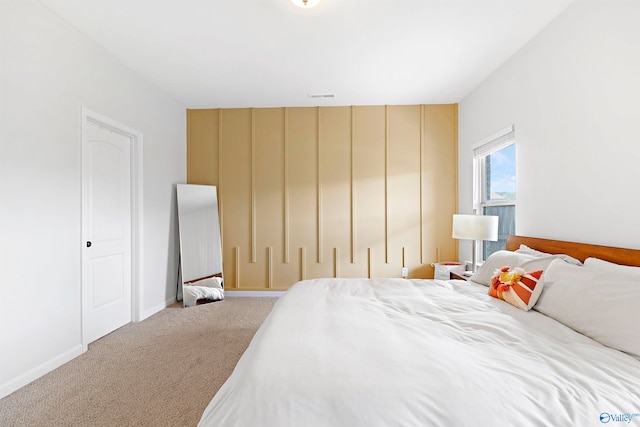 bedroom featuring carpet flooring