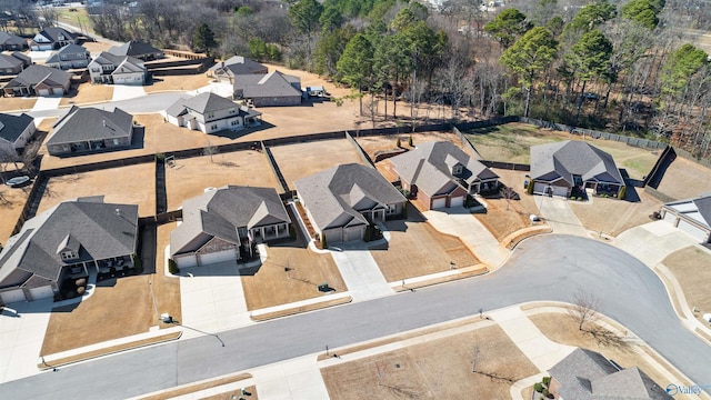 bird's eye view featuring a residential view