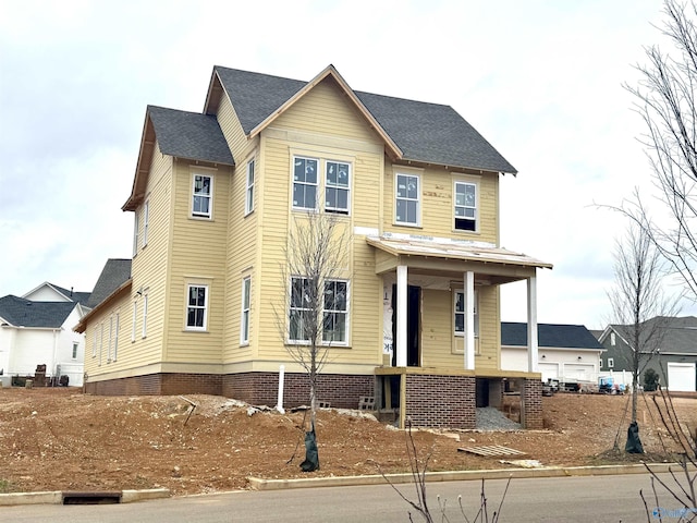 view of front of home with a porch