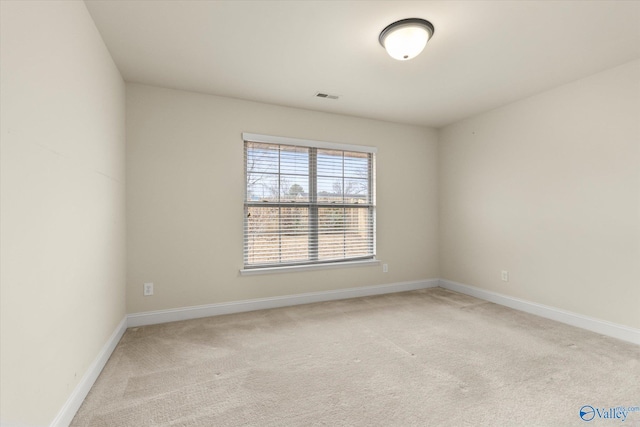 view of carpeted empty room