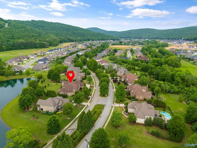 3 Mcmullen Ln, Gurley, AL 35748 - aerial perspective of suburban area with a water and mountain view