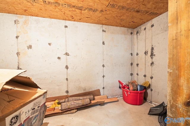 view of storage room