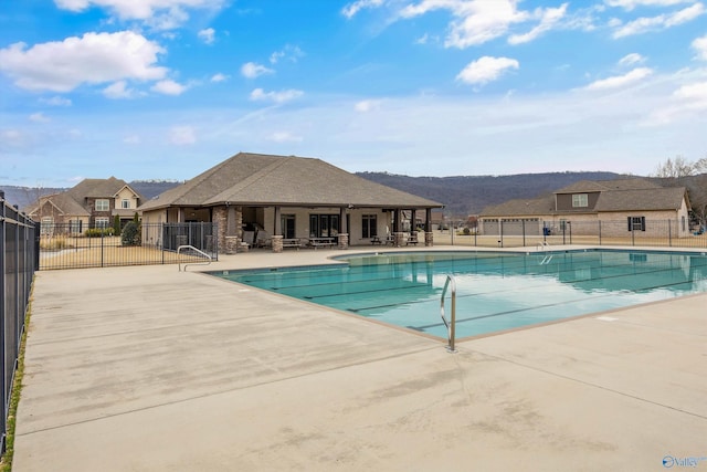 7531 Hadleigh Crst, Owens Cross Roads, AL 35763 - community pool with a patio and a mountain view