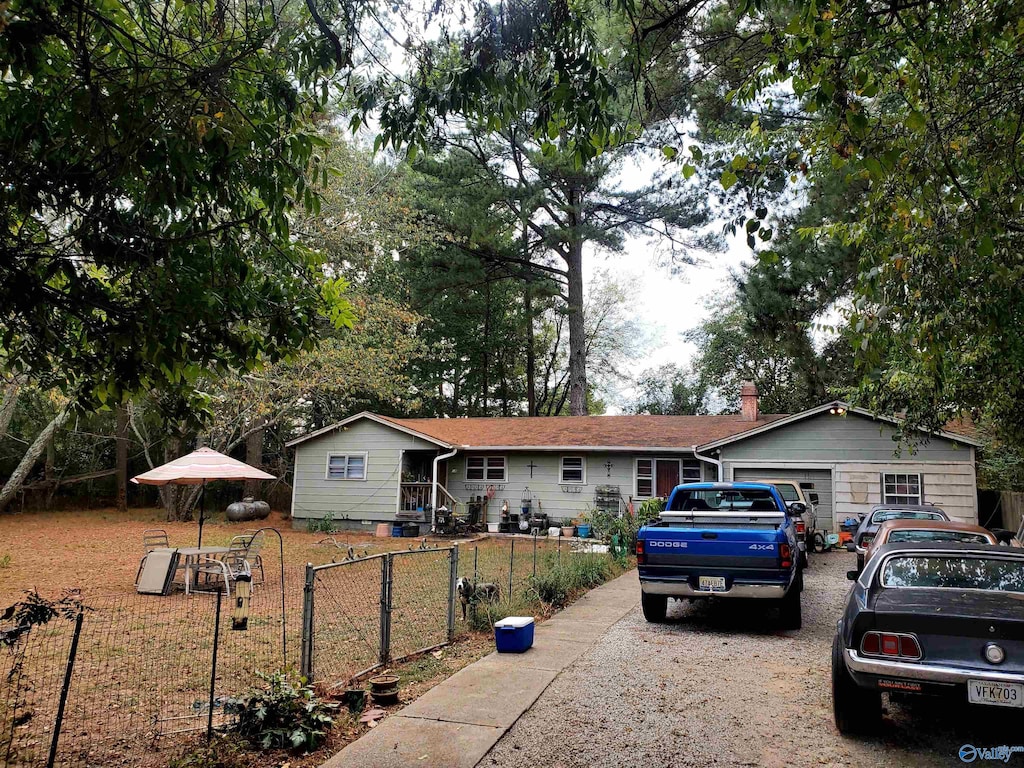 view of ranch-style home