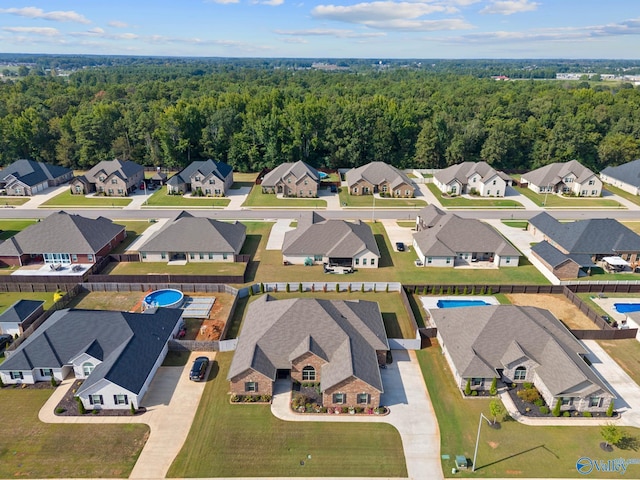 birds eye view of property