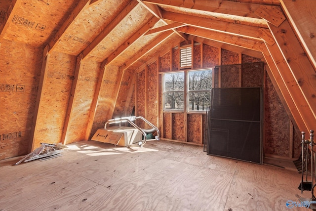 view of attic